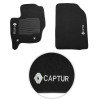 Jogo de Tapete Carpete Captur 2017 a 2024 Preto Fixação Original