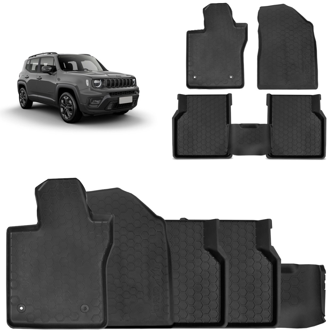 Jogo de Tapete Renegade 2016 a 2025 Tipo Bandeja Preto