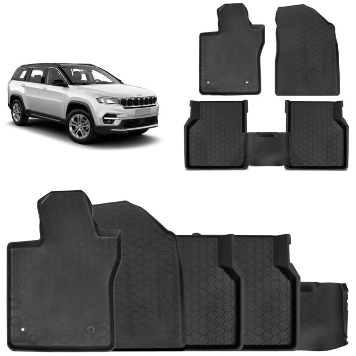 Jogo de Tapetes Commander 2022 A 2025 Tipo Bandeja Preto